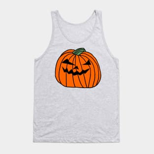 Big Halloween Horror Pumpkin Tank Top